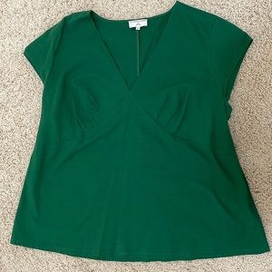 J Crew, Green short sleeve top. Size 2x